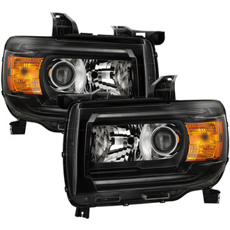 Spyder® - Driver and Passenger Side Black Factory Style Projector Headlights