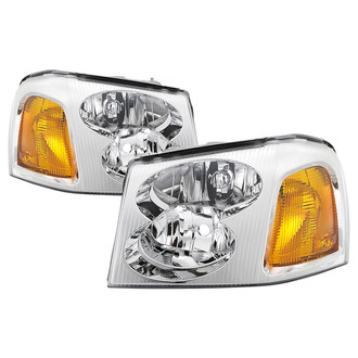 Spyder® - Driver and Passenger Side Chrome Factory Style Headlights
