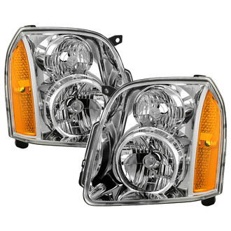 Spyder® - Driver and Passenger Side Chrome Factory Style Headlights
