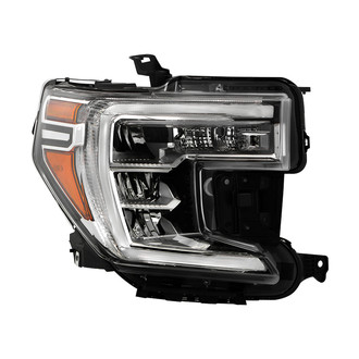 Spyder® - Passenger Side Chrome Factory Style DRL Bar LED Headlight