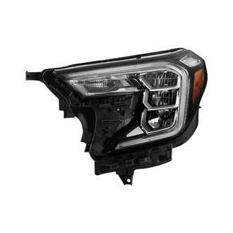 Spyder® - Driver Side Chrome Factory Style LED Headlight with DRL