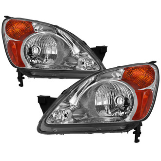 Spyder® - Driver and Passenger Side Chrome Factory Style Headlights