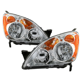 Spyder® - Driver and Passenger Side Chrome Factory Style Headlights