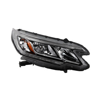 Spyder® - Passenger Side Black/Chrome Factory Style Headlight with LED DRL