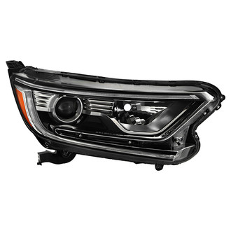 Spyder® - Passenger Side Chrome Factory Style Projector Headlight with LED DRL