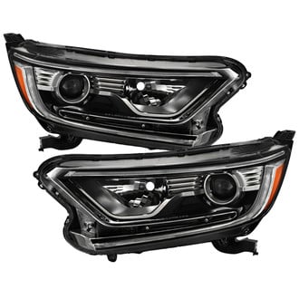 Spyder® - Chrome Factory Style Projector Headlight with LED DRL