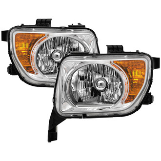 Spyder® - Driver and Passenger Side Chrome Factory Style Headlights