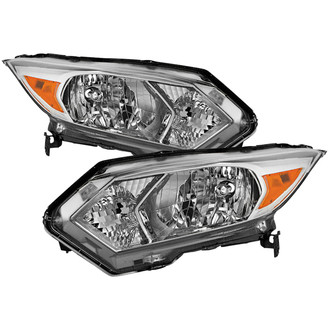 Spyder® - Driver and Passenger Side Chrome Factory Style Headlights