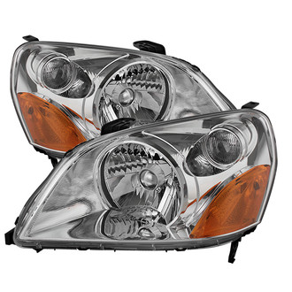 Spyder® - Driver and Passenger Side Chrome Euro Headlights