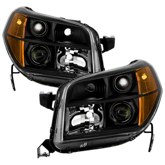 Spyder® - Driver and Passenger Side Black Projector Headlights