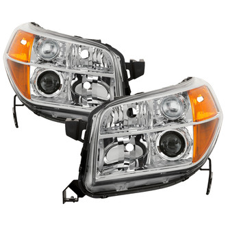 Spyder® - Driver and Passenger Side Chrome Factory Style Projector Headlights