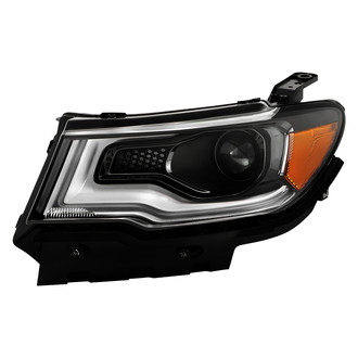 Spyder® - Driver Side Black Factory Style DRL Bar Projector Headlight