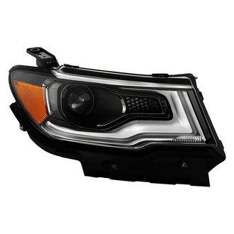 Spyder® - Passenger Side Black Factory Style DRL Bar Projector Headlight