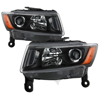 Spyder® - Driver and Passenger Side Black Projector Headlights