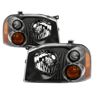Spyder® - Driver and Passenger Side Black Euro Headlights