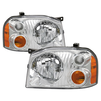 Spyder® - Driver and Passenger Side Chrome Factory Style Headlights