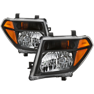Spyder® - Driver and Passenger Side Black Euro Headlights