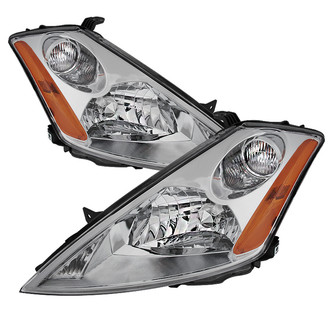 Spyder® - Driver and Passenger Side Chrome Factory Style Headlights