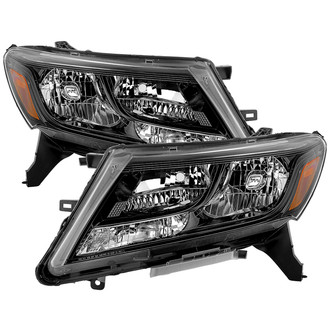 Spyder® - Driver and Passenger Side Black Factory Style Reflector Headlights