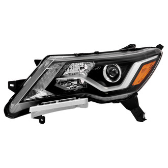Spyder® - Driver Side Black Factory Style Projector LED Headlight with DRL