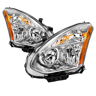 Spyder® - Driver and Passenger Side Chrome Factory Style Headlights