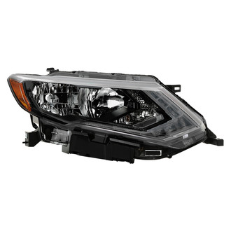 Spyder® - Passenger Side Black Factory Style Headlight with LED DRL