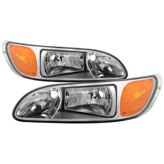 Spyder® - Driver and Passenger Side Chrome Factory Style Headlights