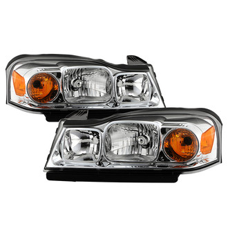 Spyder® - Driver and Passenger Side Chrome Euro Headlights