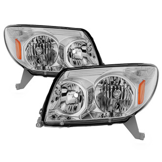 Spyder® - Driver and Passenger Side Chrome Euro Headlights