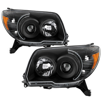 Spyder® - Driver and Passenger Side Black Projector Headlights