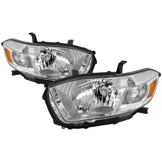 Spyder® - Driver and Passenger Side Chrome Factory Style Headlights