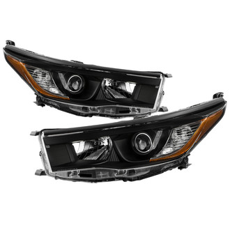 Spyder® - Driver and Passenger Side Black Factory Style Projector Headlights