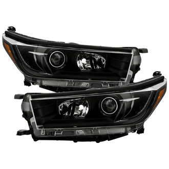 Spyder® - Driver and Passenger Side Black Projector Headlights