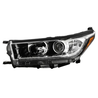 Spyder® - Black Factory Style Projector Headlight with LED DRL