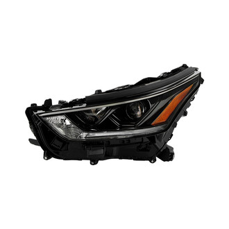 Spyder® - Driver Side Black Factory Style Projector LED Headlight with DRL