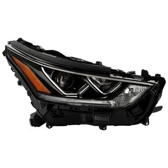 Spyder® - Passenger Side Black Factory Style Projector LED Headlight with DRL