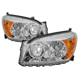 Spyder® - Driver and Passenger Side Chrome Factory Style Headlights