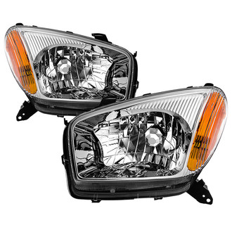 Spyder® - Driver and Passenger Side Chrome Factory Style Headlights