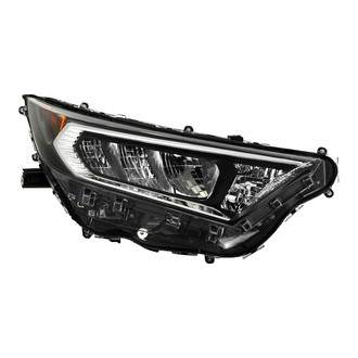 Spyder® - Passenger Side Black/Chrome Factory Style LED Headlight