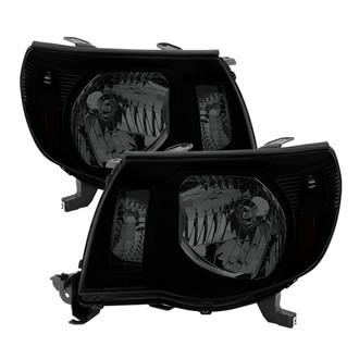 Spyder® - Driver and Passenger Side Black/Smoke Euro Headlights