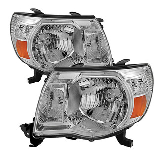 Spyder® - Driver and Passenger Side Chrome Euro Headlights