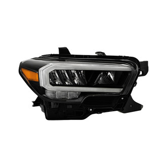 Spyder® HD-JH-TTA20-FLED-OE-R - Passenger Side Black Factory Style LED Headlight with Switchback DRL
