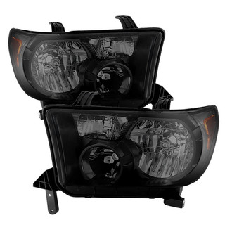 Spyder® - Driver and Passenger Side Black/Smoke Euro Headlights