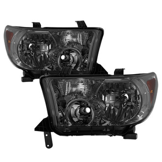 Spyder® - Driver and Passenger Side Chrome/Smoke Euro Headlights