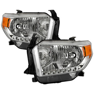Spyder® - Driver and Passenger Side Chrome Factory Style Headlights