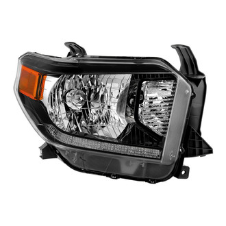 Spyder® - Passenger Side Black Factory Style Headlight with LED DRL