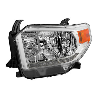 Spyder® - Driver Side Black Factory Style Headlight with LED DRL