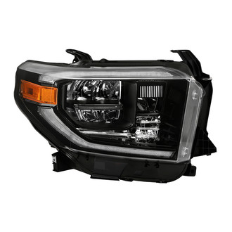 Spyder® - Passenger Side Black Factory Style LED Headlight with DRL