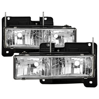 Spyder® - Signature Series Driver and Passenger Side Chrome Euro Headlights