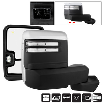 Spyder® - Driver and Passenger Side Power Towing Mirrors (Heated, Foldaway)